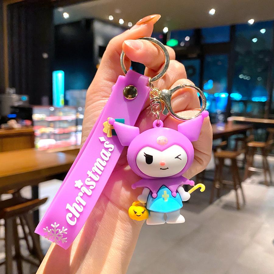 Christmas Keychain Cute Big-Eared Dog Melody Accessories Key Pendant Ground Marketing Gift Large size