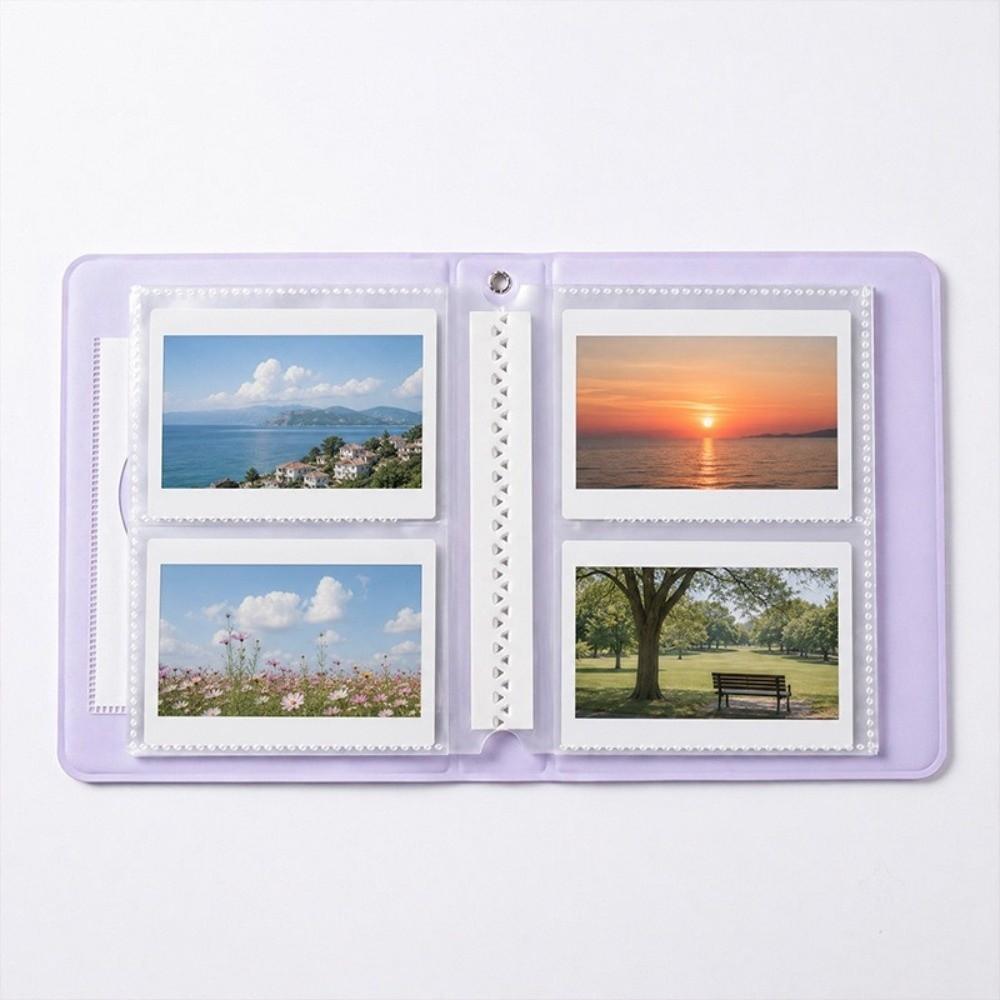 Heart Cutout Card Book Macaron Photo Binder Portable Card Storage Kpop Card Keep