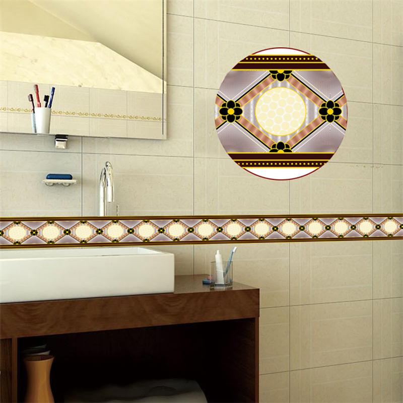 3D-Tapetenbordüren, PVC, selbstklebende, wasserdichte Wandaufkleber, für Wohnzimmer, Badezimmer, Trittlinie, Taille, 3D-Heimdekor-Bordüre