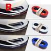 2.5M Car Bumper Protector Front Lip Carbon Fiber Rubber Car Bumper Lip Mouldings Splitter Chin Body Kits Spoiler Auto