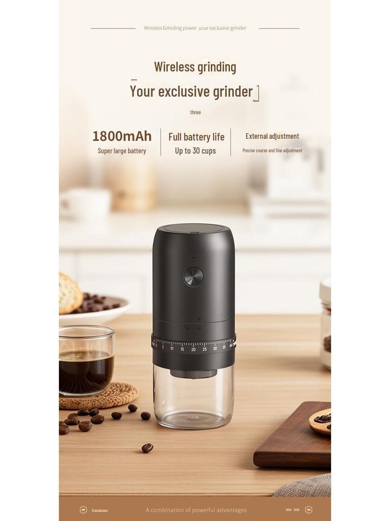 Portable Electric & Manual Coffee Bean Grinder