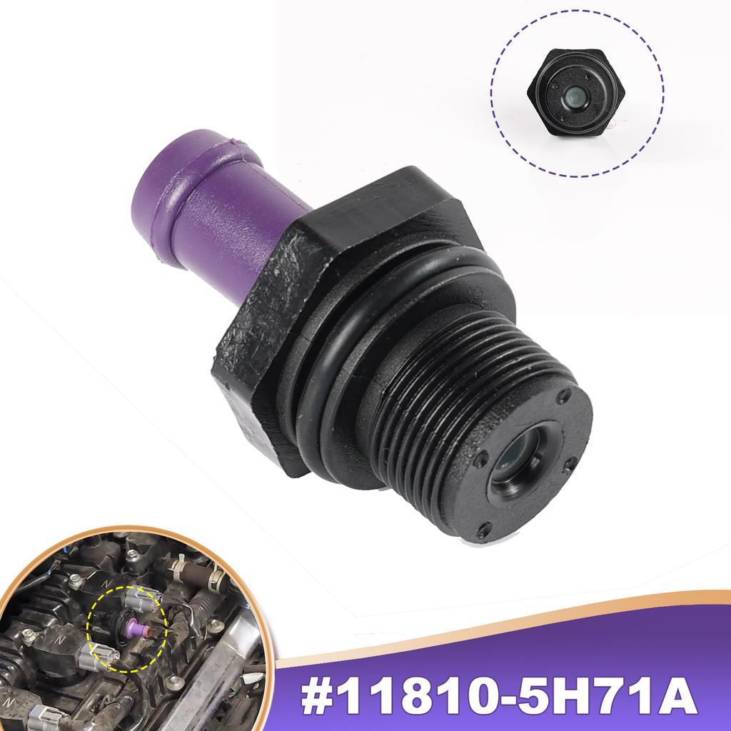 Car PCV Valve 11810-5H71A For Nissan HR16DE MR20DE Engine Versa March Sentra Tiida Kicks 1.6L 2.0L Crankcase Ventilation Valve Ventilation Valves 4