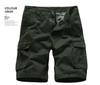 Men's Summer Embroidered Straight-Leg Workwear Shorts - Breathable Loose Fit, Plus Size