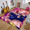 Custom KPop Demon Hunters Mat Personalized Name, Polyester Washable Indoor Entryway Rug, Gift for Christmas, Easter, Thanksgiving Day
