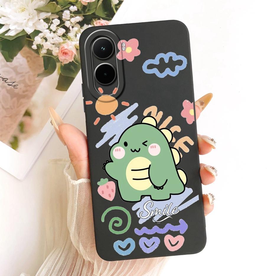 For Xiaomi Poco M7 4G Case Cute Dinosaur Astronaut Painted Cover Soft Silicone Phone Case For Xiaomi Poco M7 Plus M7Plus 5G Bags