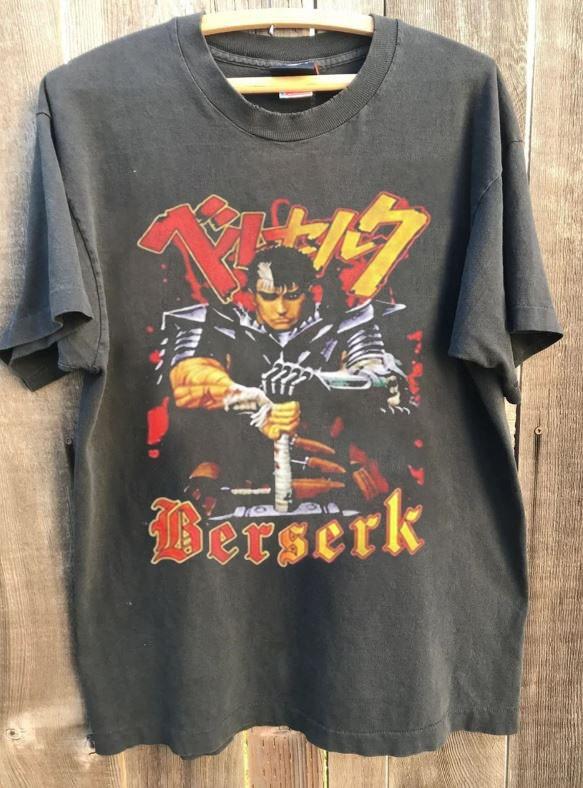 Berserk Anime Shirt Berserk Graphic Charcoal Cotton T shirt Unisex S-5XL WA4488 Unisex T-Shirt M