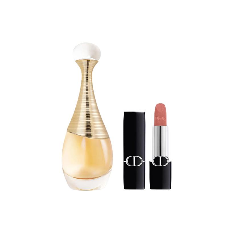 Подарочный набор Dior J adore Туалетная вода & Помада Rouge Dior Perfume 30ml+#100 Lipstick 3