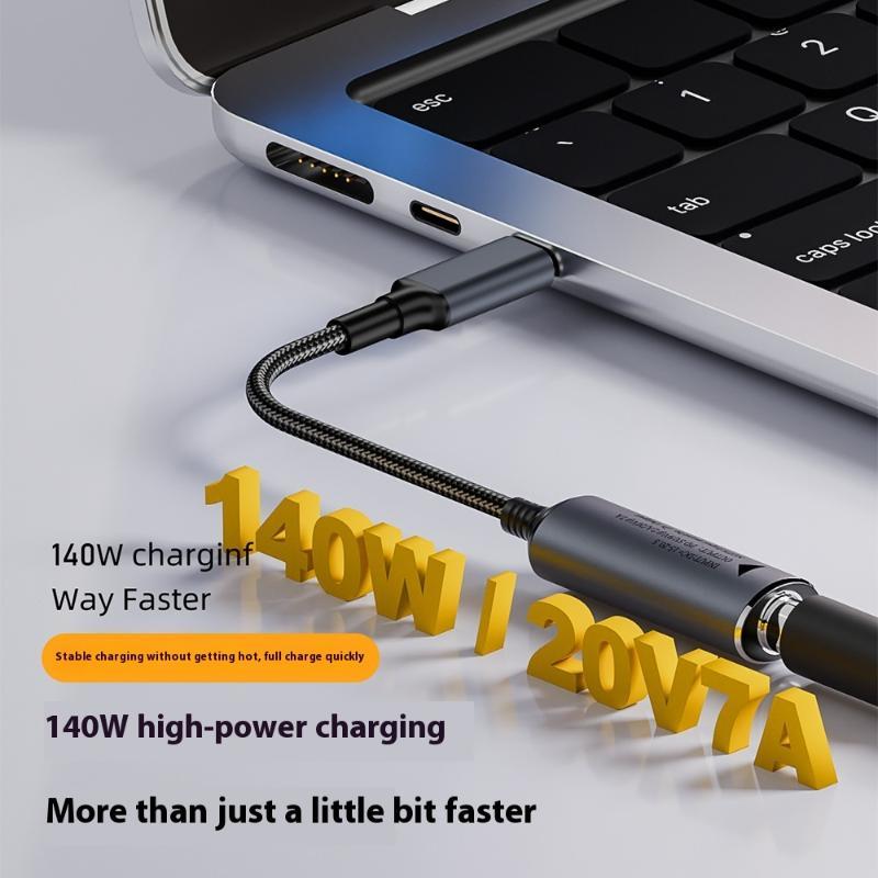 1Pcs Fast Charging Cable For Macbook Huawei 140W Universal Laptop 5V 9V 20V DC Female To USB C Type C PD Power Adapter Converter