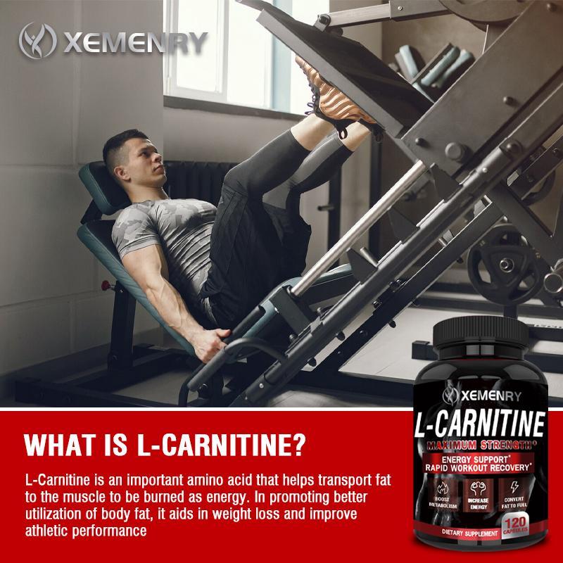 L-Carnitine Capsules 1330mg - Weight Loss, Fat Burning - L-carnitine Tartrate