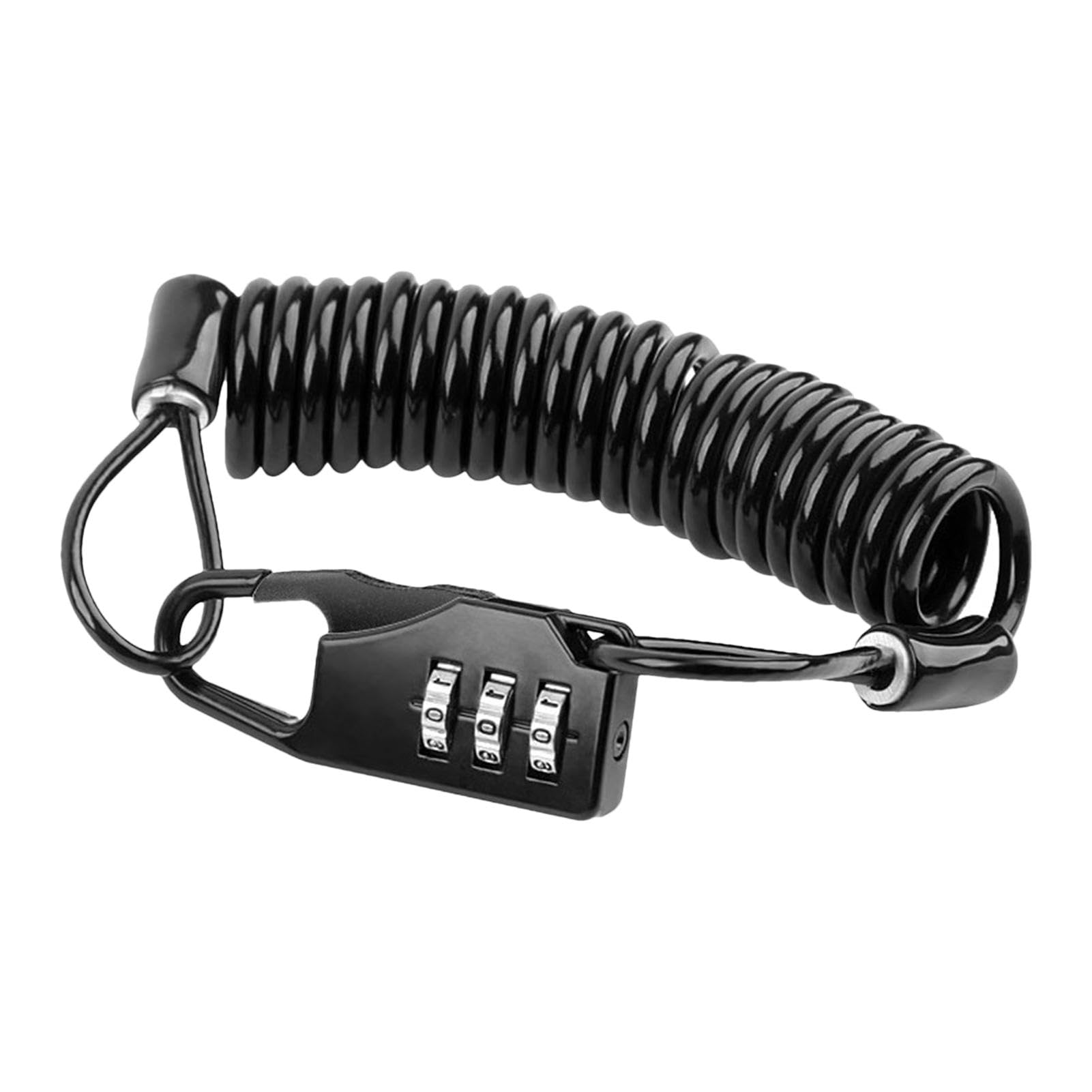 

Комбинационный замок для скутера, Кодовый комбинационный замок | Мотоцикл Электромобиль Портативный Шлем Парольный замок Please refer to the description чёрный