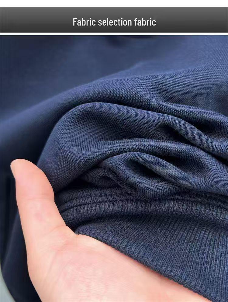 Herren-Sweatshirt mit halbem Reißverschluss für Herbst/Winter: Stehkragen, lange Ärmel, vielseitiges Freizeit-T-Shirt mit Stickerei.