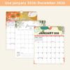 Wire-O-Binding Daily Planner Calendar Jan. 2026 - Dec. 2026 Study 2026 Wall Calendar Colorful Foldable Hanging Calendar Travel