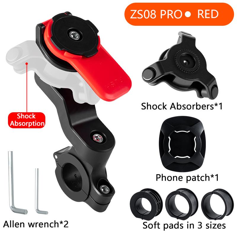 Universal Secure Cell Phone Holder for Handlebars Multi-purpose Mount Fit for Motorcycle Bicycle E-Bike and Daily Scooter