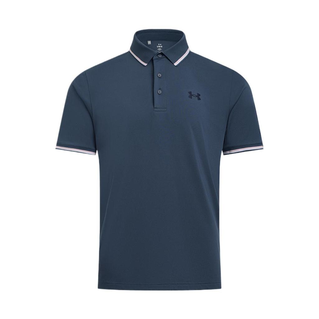 Under Armour Playoff 3.0 Stylish Comfortable Trendy Minimalist Sun Protection Short Sleeve Polo Shirt Men Polo Shirts Blue Gray 1388156-044