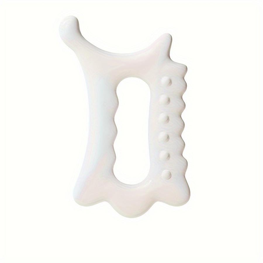 Ergonomic Wave Edge Thumb Massage Tool - PP Material for Deep Tissue Relaxation, Facial Contouring & Acupressure, All-Season Use