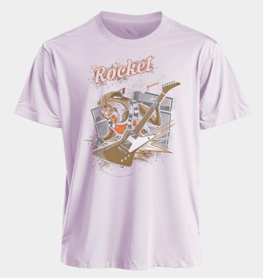 Men's and Women's T-shirts Rocket Raccoon Summer American Spring and Autumn Sports Fitness Casual Trendy Short Sleeves