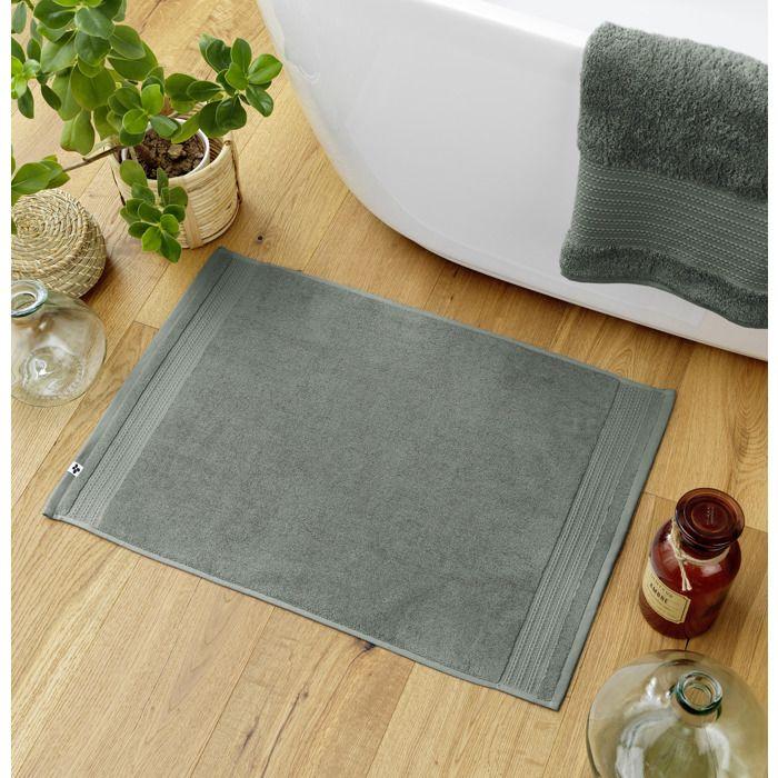 Tapis de bain - Garance - Coton bio - 50x70 cm - Coloris Romarin