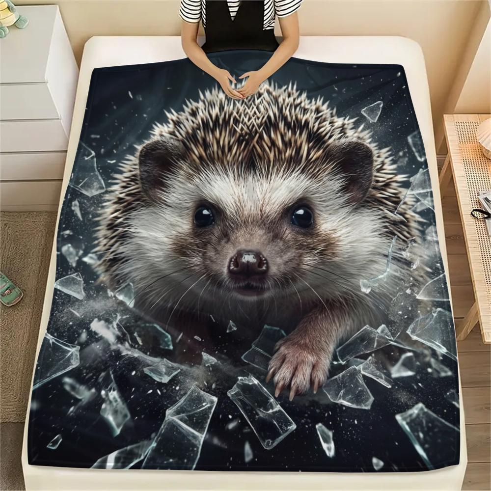 

1PC Cute Pets Print Flannel Blanket, High quality All Seasons, Home Decor, Warmth and Comfort, Perfect for Christmas Gifts 80cm x 120cm