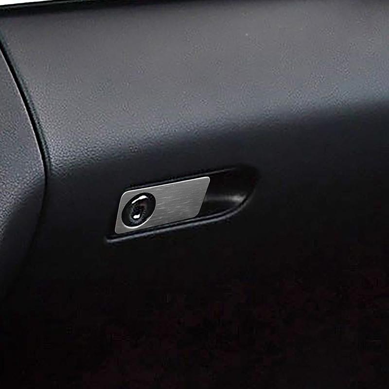 Aluminium Alloy Car Copilot Glove Box Switch Panel Cover Sequ For Mercedes Benz GLK GLS C E Class Interior Accessories Decals