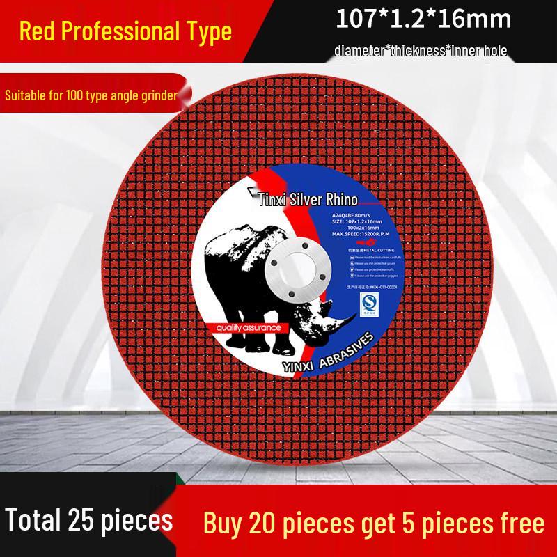 Stainless Steel Abrasive Cutting & Grinding Disc, 100mm Resin Wheel for Metal