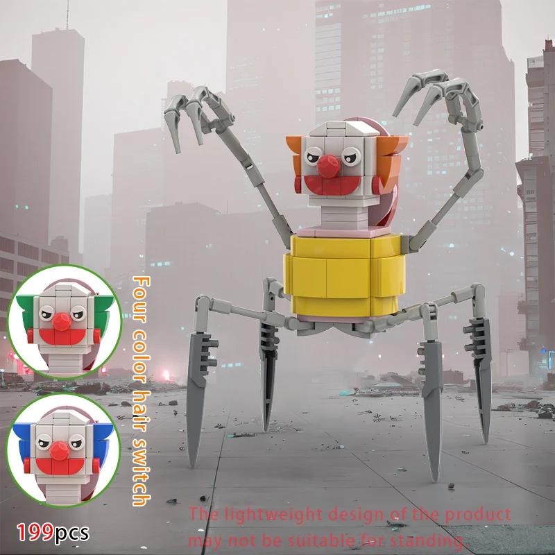 Moc Skibidi Toilet Builing Blocks Titan Clock Man 2.0 Camerman Speakerman TVMan Bricks DIY Moddel Toys For Kids Gift Easter Toys