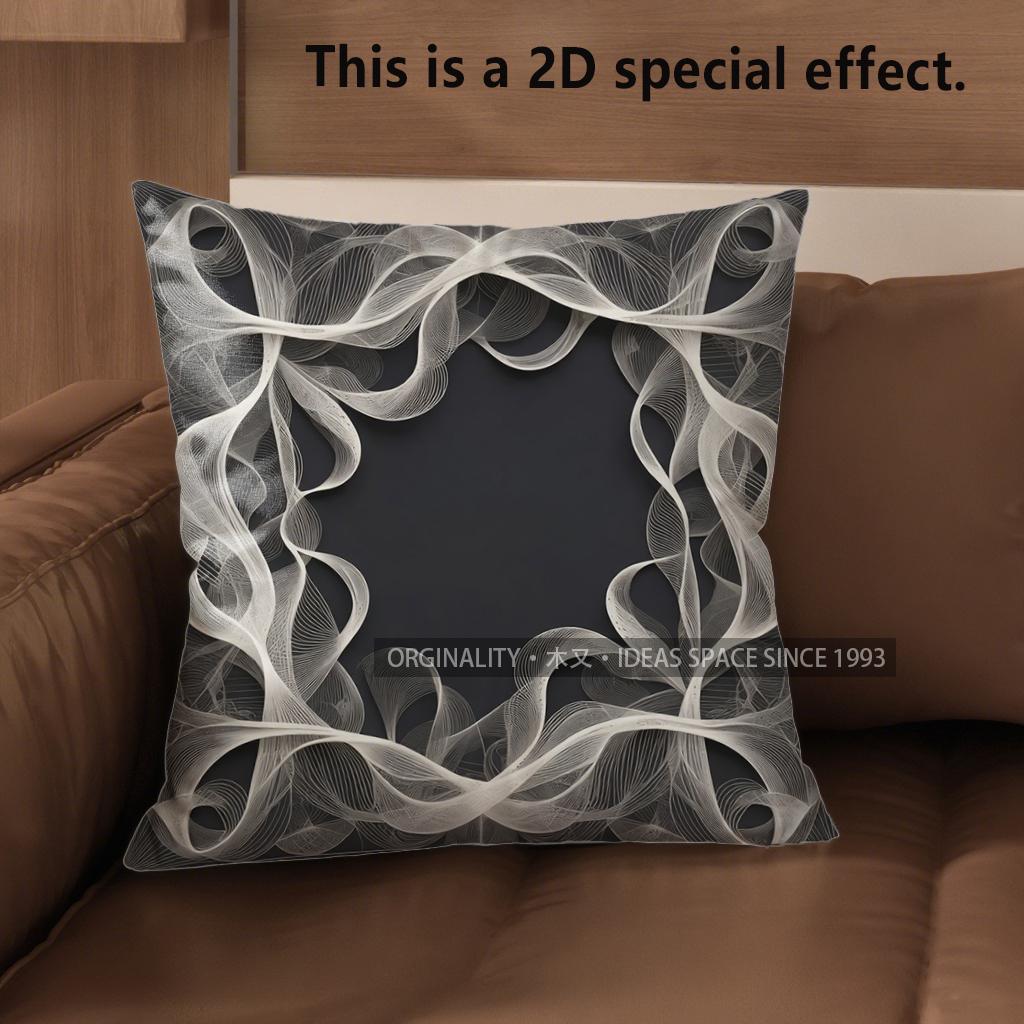 2D Modern Abstract Pattern Digital Print Pillowcases Pattern Cushion Cover Suitable For Sofa Bedroom Car Pillow Cover