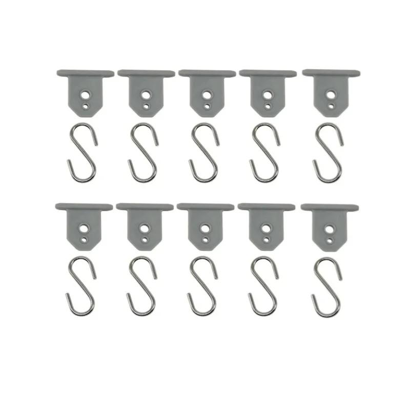 10 Buc Cârlige Robuste pentru Copertină pentru RV în Formă de S Cârlige pentru Copertină de Camping Metalice Agățătoare pentru Lumini de Petrecere Pălării Accesorii de Agățat pentru Camper de Exterior