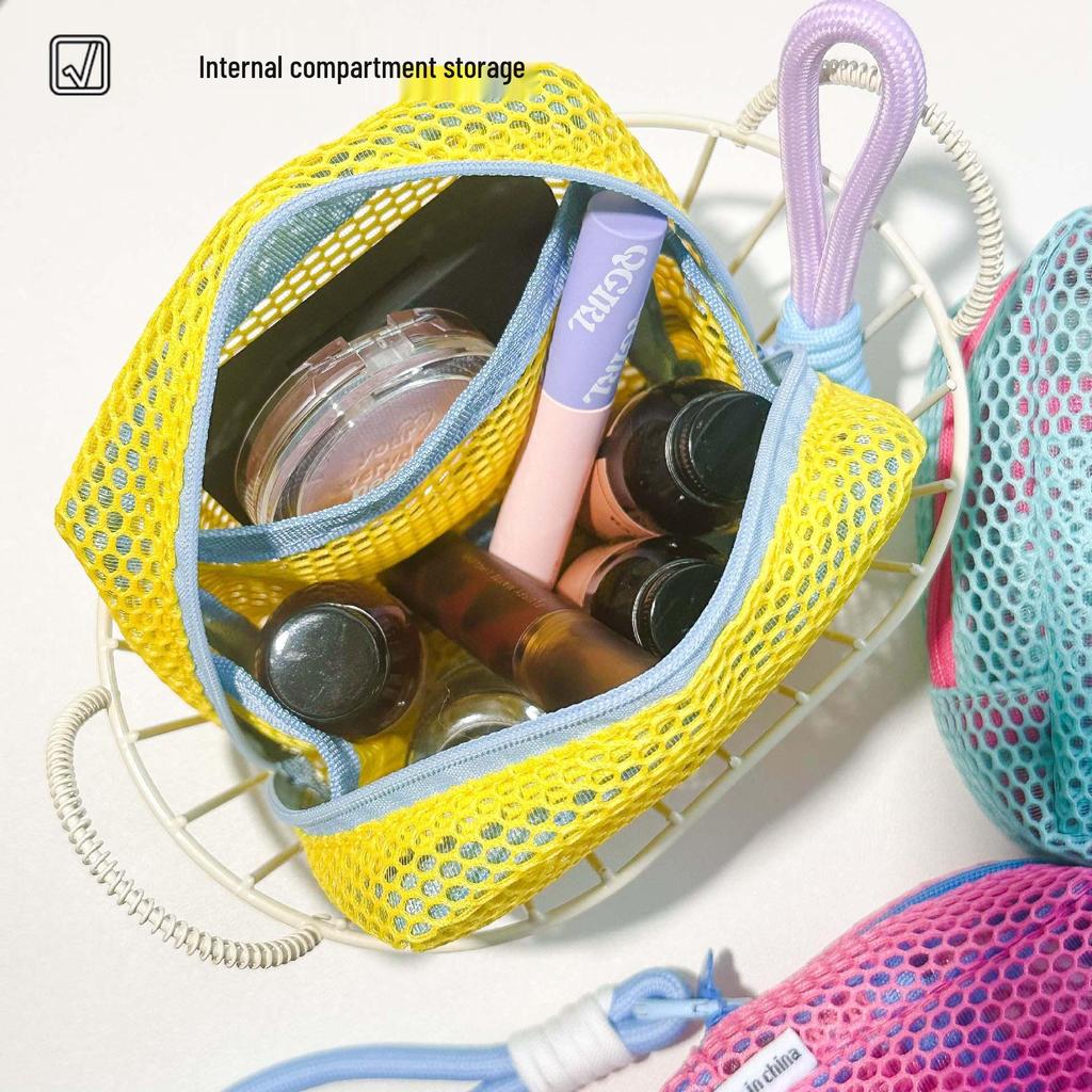 Dopamine Mini Mesh Portable Toiletry & Makeup Bag