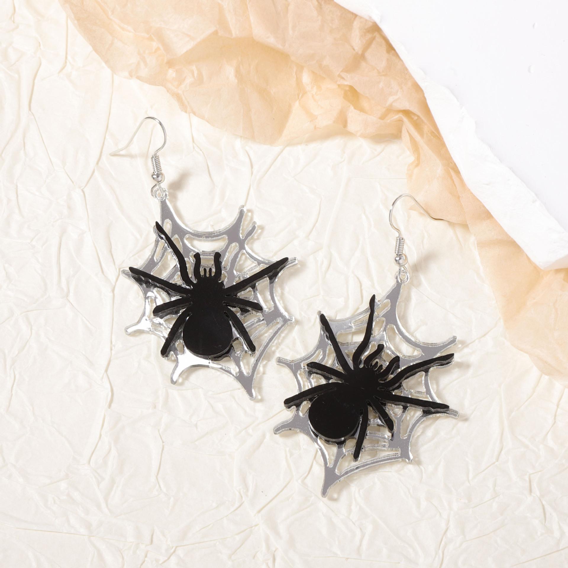 

Темные и уникальные акриловые серьги-пауки в готическом стиле, забавные и универсальные для женщин