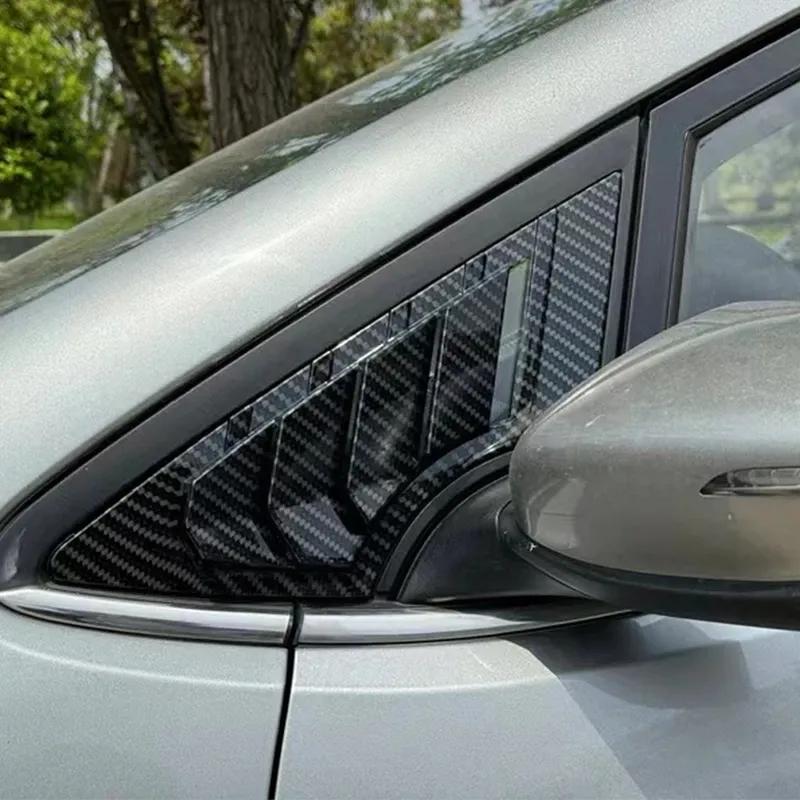 For KIA K3 Forte Cerato 2013 2014-2018 ABS Plastic Front Window Quarter Louver Cover Side Vent Trim Car Adhesive Accessories