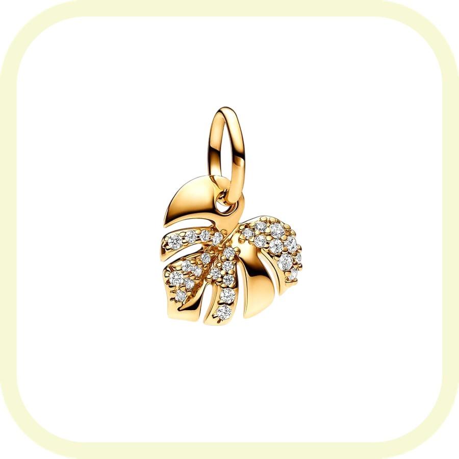 New Golden Flowers Collection Charm Bead Lucky Shamrock Rose in Bloom Daisy Flower Safety Chain Compatible With Authentic Bracelets Do It Yourself Jew