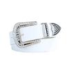 Y2K Women Belt Zinc Zinc Alloy Jeans Waistband Simple Rhinestone Belt  Party