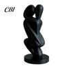 Burr-free Surface Ornament 3D Printed Hugging Couple Sculpture, Abstract Embrace Figurine with Smooth Curves, Minimalist Statue Stable Base Decoration