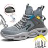 Lightweight Safety Shoes for Man Breathable Work Safety Boots with Steel Toe Fashion Work Shoes Men Anti-stab Anti-smash Sneaker