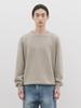Deowedeoijeueosseom Cotton Heavy Knit Crew Neck (Light Khaki)