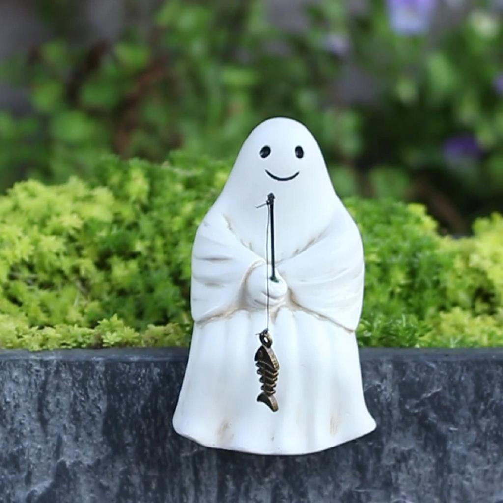 Halloween Pumpkins Witch Resin Ornament Outdoor Courtyard Bonsai Home Decoration Set