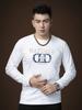 European Station 2025 New Autumn Long-Sleeve T-Shirt Men's Trendy Brand Gold-Stamped Round-Neck Base Layer Undershirt