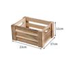 In-Stock Solid Wood Retro Basket for Snacks, Toys, Sundries, and Supermarket Display