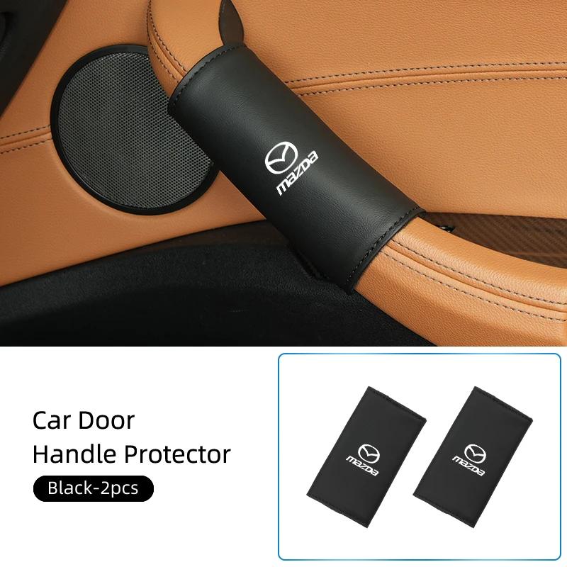 

2025 Горячая кожаная защитная накладка на внутреннюю ручку двери автомобиля для Mazda 6 3 CX5 5 2 323 CX7 Demio Atenza Axela MX30 CX30 CX3 CX9 MX5 R