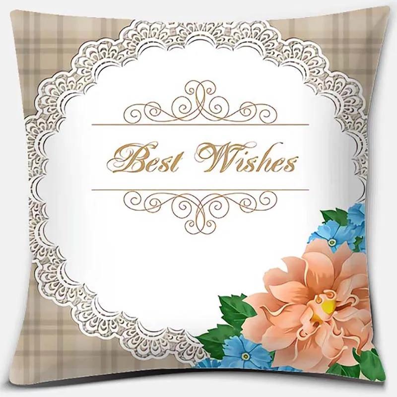 Vakkert Blomsterputetrekk Kontor Stue Hjem Putetrekk Bilpynt