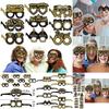 Decoration Paper Party Glasses Retirement Theme Game Photo Props Vzard Mask