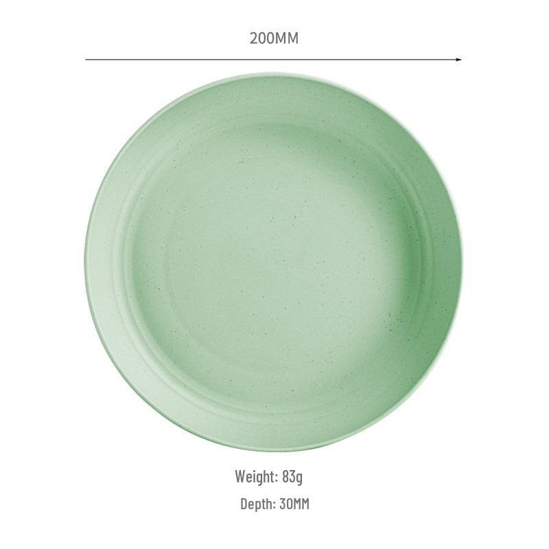 

Круглые тарелки из пшеничной соломы 20см/23см: Идеально для фруктов, овощей, пельменей - Прочный полипропиленовый пластик для дома и столовых