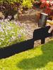 10 Stück Garten Landschaftsrand Begrenzungen 9,84x9,06 Zoll Kunststoff Pflanze Blumenbeet Dekorativer Einsatz Einfache Installation für Gartengestaltung