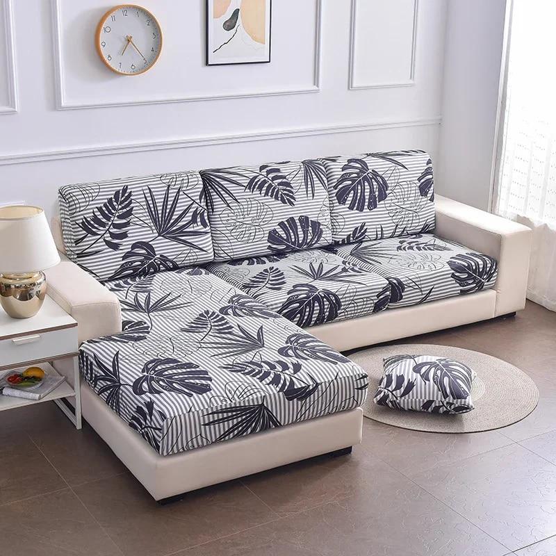 1PC Elastic Seat Cushion Cover Chair Cover Stretch Sofa Cover For Living Room Sofa Slipcover Protector Washable Removable