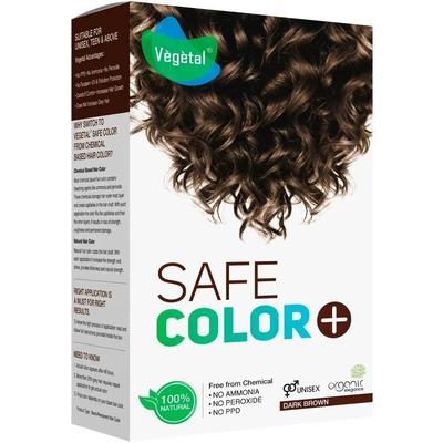 Vegetal Safe Hair Color - Dark Brown 50gm (Pack of 1)