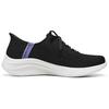 Skechers Sport Fabric Retro Fashion Breathable Support Low Top Casual Shoes Women Sneaker Black 150457-BLK