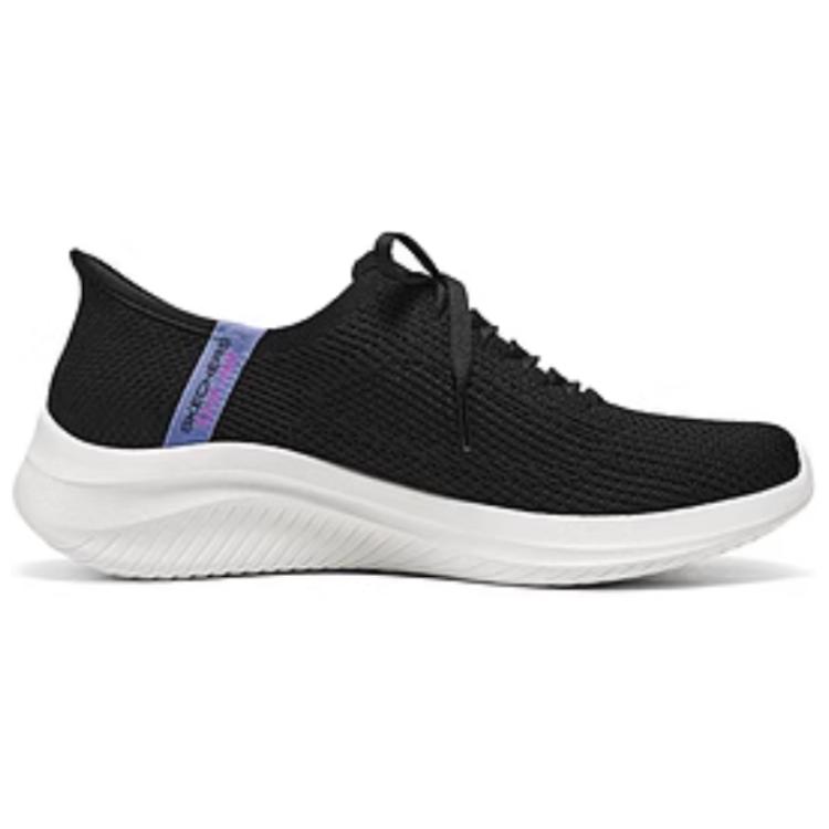 Skechers Sport Fabric Retro Fashion Breathable Support Low Top Casual Shoes Women Sneaker Black 150457-BLK