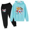 Kids Autumn Winter Clothes Hoodie Cartoon Long Sleeves Sportswear Coat+Pants 2P Boy Girl Toddler 3-12Yrs Leisure Top Fashion Set