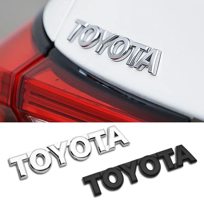 2026 New For Toyota Car Accessories 3D Metal Auto Styling Sticker Car Trunk Emblem Badge Stickers Decal For Toyota Corolla Yaris