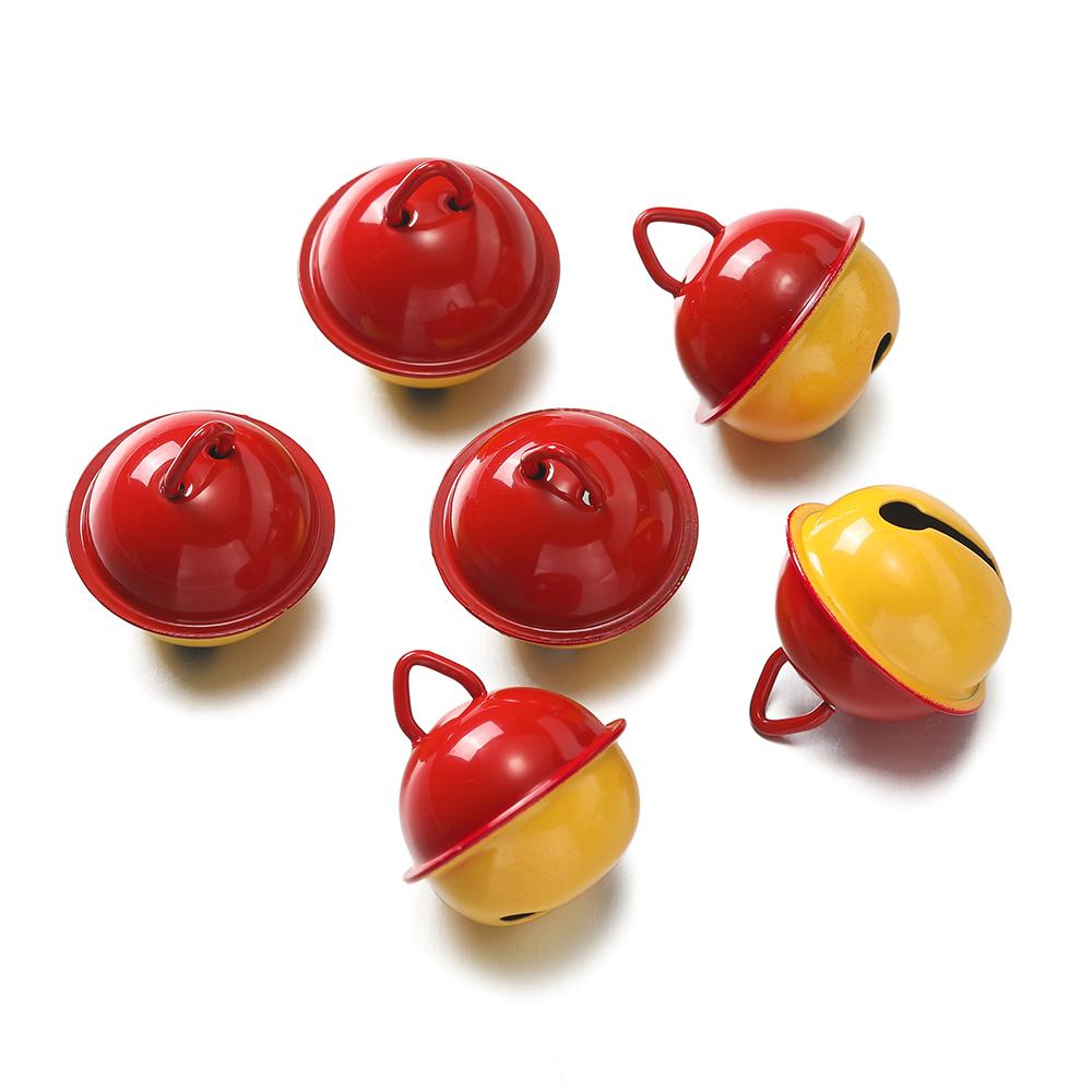 5pcs/lot Metal Bells Jingle Bell Loose Beads for Home Christmas-Tree Decoration Crafts DIY Handmade Earrings Pendants Accessorie